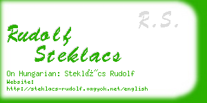 rudolf steklacs business card